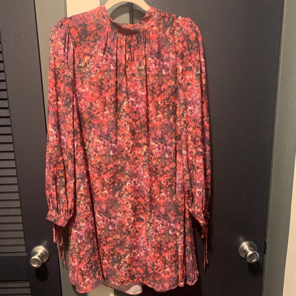 Badgley Mischka floral flowy dress